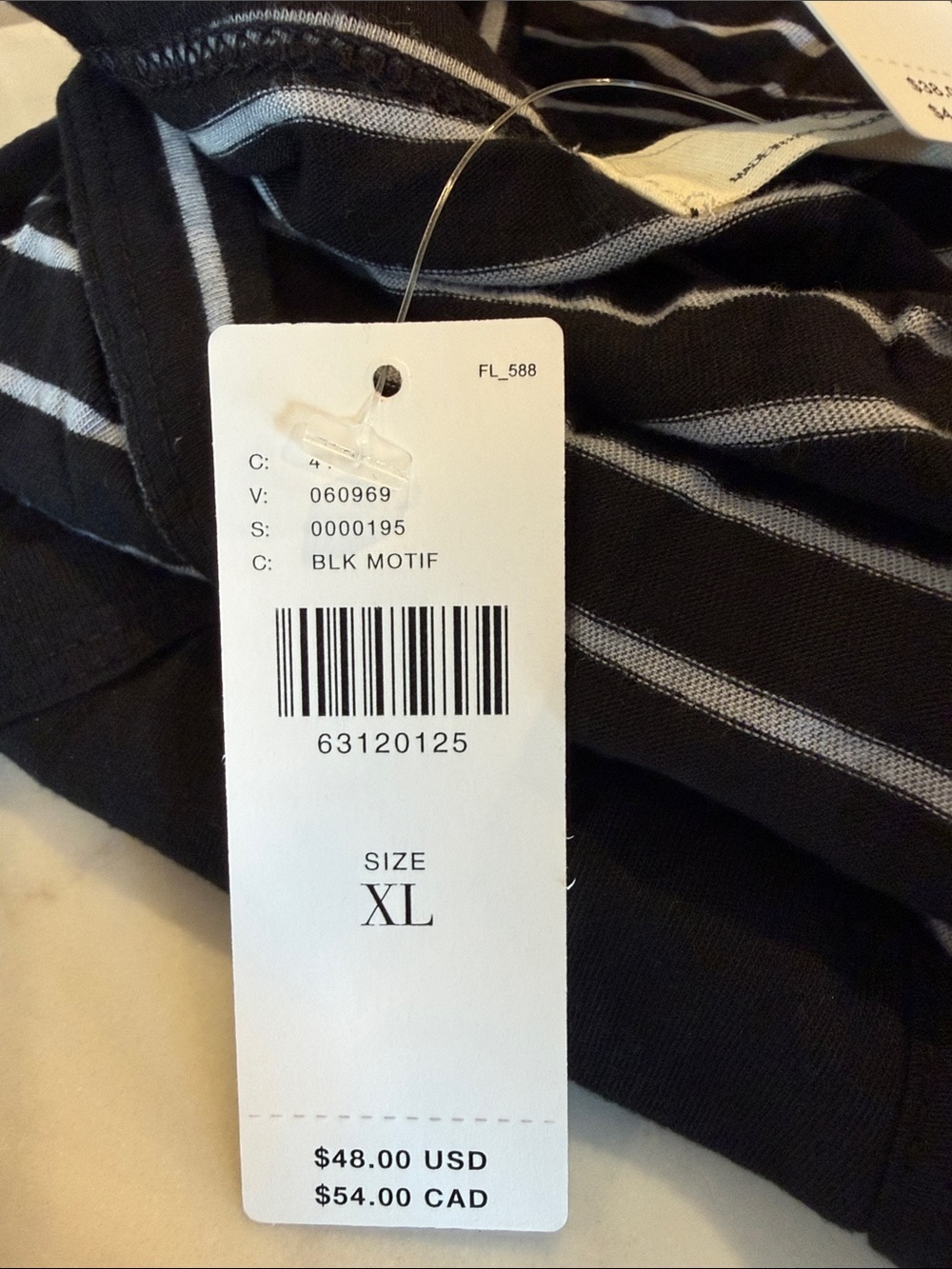 T.La Black & White Striped and Solid Black Tank Tops (2 Pack) - Picture 3 of 4